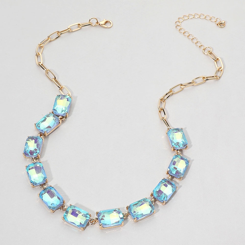 Elegant Blue and Gold Necklace - Picture 3 of 5